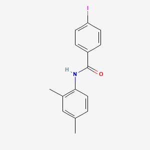 molecular formula C15H14INO B3674802 N-(2,4-dimethylphenyl)-4-iodobenzamide 