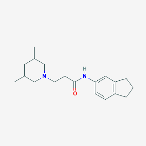 molecular formula C19H28N2O B367481 N-(2,3-dihydro-1H-inden-5-yl)-3-(3,5-dimethylpiperidin-1-yl)propanamide CAS No. 488853-83-4