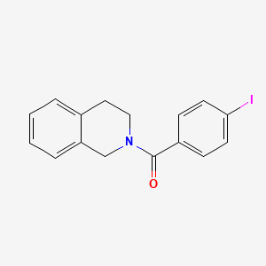 molecular formula C16H14INO B3674815 2-(4-iodobenzoyl)-1,2,3,4-tetrahydroisoquinoline 