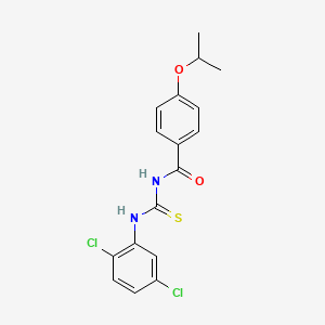 molecular formula C17H16Cl2N2O2S B3675331 N-[(2,5-dichlorophenyl)carbamothioyl]-4-(propan-2-yloxy)benzamide CAS No. 426217-12-1