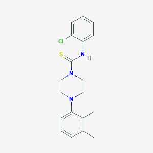 molecular formula C19H22ClN3S B3676381 N-(2-chlorophenyl)-4-(2,3-dimethylphenyl)piperazine-1-carbothioamide 