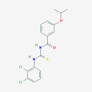 molecular formula C17H16Cl2N2O2S B3676780 N-[(2,3-dichlorophenyl)carbamothioyl]-3-(propan-2-yloxy)benzamide 