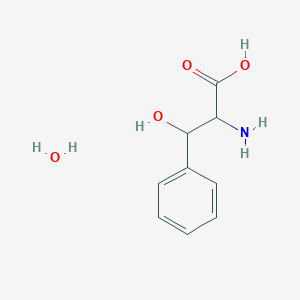 molecular formula C9H13NO4 B036776 2-Amino-3-hydroxy-3-phenylpropanoic acid xhydrate CAS No. 207605-47-8