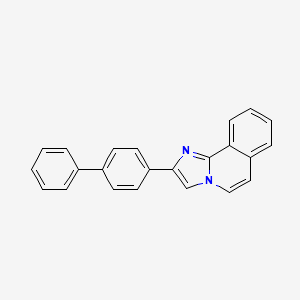molecular formula C23H16N2 B3678925 2-([1,1'-Biphenyl]-4-yl)imidazo[2,1-a]isoquinoline CAS No. 75318-68-2