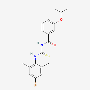 molecular formula C19H21BrN2O2S B3678984 N-[(4-bromo-2,6-dimethylphenyl)carbamothioyl]-3-(propan-2-yloxy)benzamide 