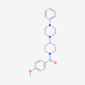 molecular formula C23H29N3O2 B367946 (4-Methoxyphenyl)[4-(4-phenylpiperazin-1-yl)piperidin-1-yl]methanone CAS No. 499210-59-2