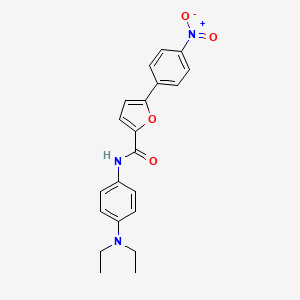 molecular formula C21H21N3O4 B3679556 N-[4-(diethylamino)phenyl]-5-(4-nitrophenyl)-2-furamide 