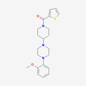 molecular formula C21H27N3O2S B367963 {4-[4-(2-METHOXYPHENYL)PIPERAZINO]PIPERIDINO}(2-THIENYL)METHANONE CAS No. 499211-08-4