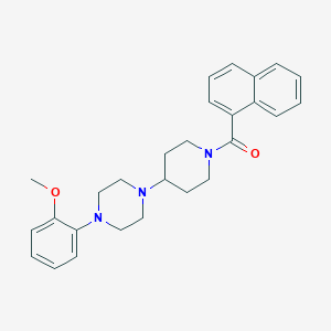 molecular formula C27H31N3O2 B367964 1-(2-Methoxyphenyl)-4-[1-(1-naphthoyl)-4-piperidinyl]piperazine CAS No. 489422-33-5