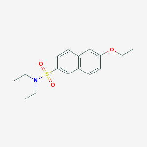molecular formula C16H21NO3S B3679987 6-ethoxy-N,N-diethylnaphthalene-2-sulfonamide 