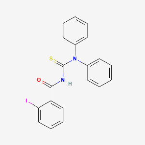 molecular formula C20H15IN2OS B3680067 N-(diphenylcarbamothioyl)-2-iodobenzamide 
