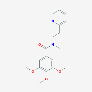 molecular formula C18H22N2O4 B368078 3,4,5-TRIMETHOXY-N~1~-METHYL-N~1~-[2-(2-PYRIDYL)ETHYL]BENZAMIDE CAS No. 524058-09-1