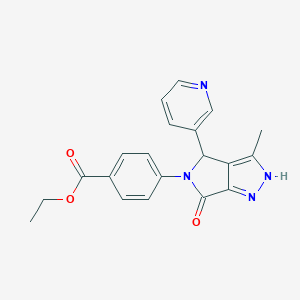Ethyl 4-(3-methyl-6-oxo-4-pyridin-3-yl-2,4-dihydropyrrolo[3,4-c]pyrazol-5-yl)benzoate