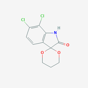6',7'-Dichloro-1',2'-dihydrospiro([1,3]dioxane-2,3'-indole)-2'-one