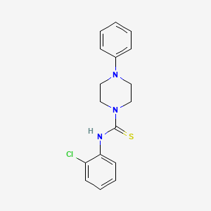 molecular formula C17H18ClN3S B3681925 N-(2-chlorophenyl)-4-phenylpiperazine-1-carbothioamide 