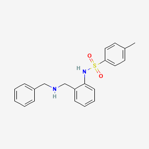 molecular formula C21H22N2O2S B3681993 N-{2-[(benzylamino)methyl]phenyl}-4-methylbenzenesulfonamide 