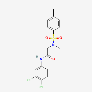 molecular formula C16H16Cl2N2O3S B3682168 N-(3,4-dichlorophenyl)-N~2~-methyl-N~2~-[(4-methylphenyl)sulfonyl]glycinamide 