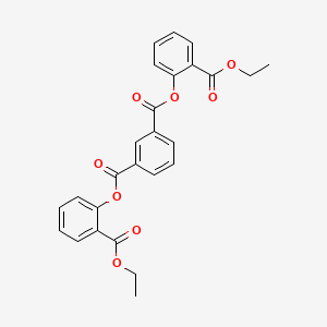 molecular formula C26H22O8 B3683199 bis[2-(ethoxycarbonyl)phenyl] isophthalate 
