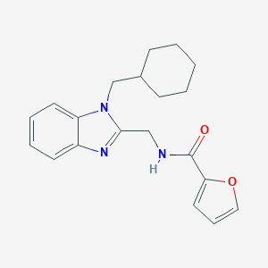 molecular formula C20H23N3O2 B368373 N-{[1-(cyclohexylmethyl)-1H-1,3-benzodiazol-2-yl]methyl}furan-2-carboxamide CAS No. 920115-71-5