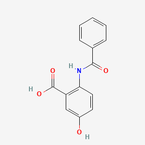 molecular formula C14H11NO4 B3684548 2-(benzoylamino)-5-hydroxybenzoic acid 
