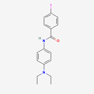molecular formula C17H19IN2O B3686472 N-[4-(diethylamino)phenyl]-4-iodobenzamide 