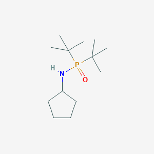 molecular formula C13H28NOP B3686502 N-ditert-butylphosphorylcyclopentanamine 