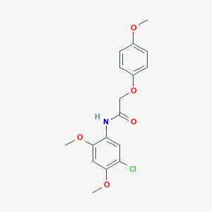 molecular formula C17H18ClNO5 B3686774 N-(5-chloro-2,4-dimethoxyphenyl)-2-(4-methoxyphenoxy)acetamide 