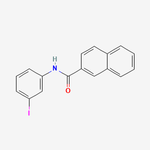 molecular formula C17H12INO B3686828 N-(3-iodophenyl)naphthalene-2-carboxamide 