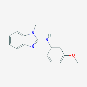 molecular formula C15H15N3O B368710 N-(3-methoxyphenyl)-1-methylbenzimidazol-2-amine CAS No. 630092-31-8