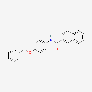 molecular formula C24H19NO2 B3687125 N-[4-(benzyloxy)phenyl]-2-naphthamide 