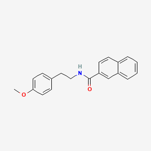 molecular formula C20H19NO2 B3687158 N-[2-(4-methoxyphenyl)ethyl]naphthalene-2-carboxamide 