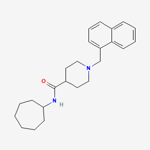 molecular formula C24H32N2O B3687229 N-cycloheptyl-1-(naphthalen-1-ylmethyl)piperidine-4-carboxamide 