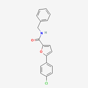 molecular formula C18H14ClNO2 B3688516 N-benzyl-5-(4-chlorophenyl)furan-2-carboxamide 