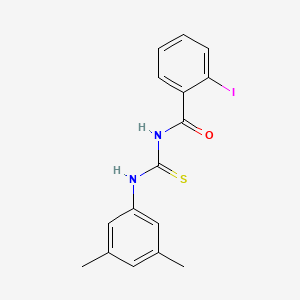 molecular formula C16H15IN2OS B3689047 N-[(3,5-dimethylphenyl)carbamothioyl]-2-iodobenzamide 