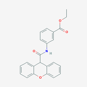molecular formula C23H19NO4 B3689527 ETHYL 3-(9H-XANTHENE-9-AMIDO)BENZOATE 