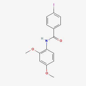 molecular formula C15H14INO3 B3690307 N-(2,4-dimethoxyphenyl)-4-iodobenzamide 