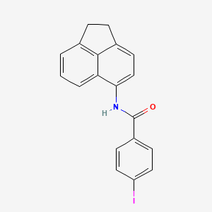 molecular formula C19H14INO B3691897 N-(1,2-dihydro-5-acenaphthylenyl)-4-iodobenzamide 