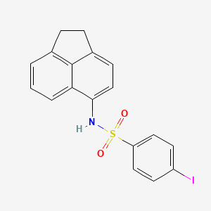 molecular formula C18H14INO2S B3691919 N-(1,2-dihydro-5-acenaphthylenyl)-4-iodobenzenesulfonamide 