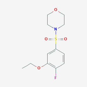 molecular formula C12H16FNO4S B369244 4-(3-Ethoxy-4-fluorophenyl)sulfonylmorpholine CAS No. 713506-42-4