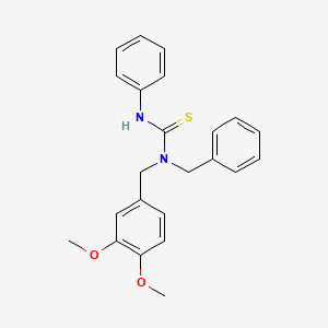 molecular formula C23H24N2O2S B3692453 N-benzyl-N-(3,4-dimethoxybenzyl)-N'-phenylthiourea 