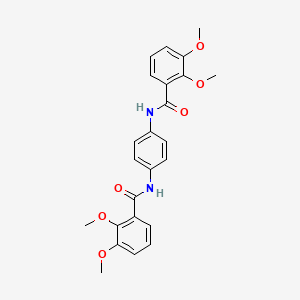 molecular formula C24H24N2O6 B3692516 N-[4-[(2,3-dimethoxybenzoyl)amino]phenyl]-2,3-dimethoxybenzamide 