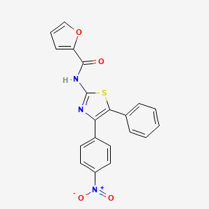 molecular formula C20H13N3O4S B3692703 N-[4-(4-nitrophenyl)-5-phenyl-1,3-thiazol-2-yl]-2-furamide 