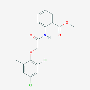 molecular formula C17H15Cl2NO4 B3694404 Methyl 2-[[2-(2,4-dichloro-6-methylphenoxy)acetyl]amino]benzoate 