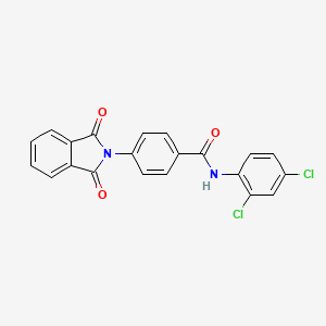 molecular formula C21H12Cl2N2O3 B3694515 N-(2,4-dichlorophenyl)-4-(1,3-dioxoisoindol-2-yl)benzamide 