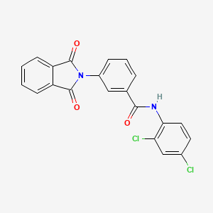 molecular formula C21H12Cl2N2O3 B3694575 N-(2,4-dichlorophenyl)-3-(1,3-dioxoisoindol-2-yl)benzamide 