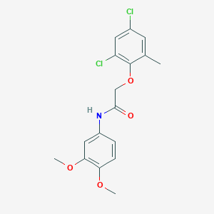molecular formula C17H17Cl2NO4 B3694697 2-(2,4-dichloro-6-methylphenoxy)-N-(3,4-dimethoxyphenyl)acetamide 