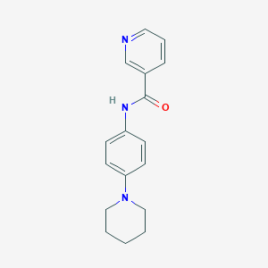 molecular formula C17H19N3O B369571 N-(4-Piperidin-1-yl-phenyl)-nicotinamide CAS No. 337931-02-9