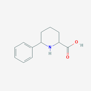 molecular formula C12H15NO2 B036962 6-Phenylpiperidine-2-carboxylic acid CAS No. 1219143-12-0