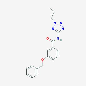 molecular formula C18H19N5O2 B369665 3-(benzyloxy)-N-(2-propyl-2H-tetrazol-5-yl)benzamide 