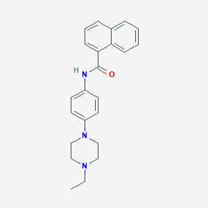 molecular formula C23H25N3O B369760 N-[4-(4-ethylpiperazin-1-yl)phenyl]naphthalene-1-carboxamide CAS No. 863190-15-2